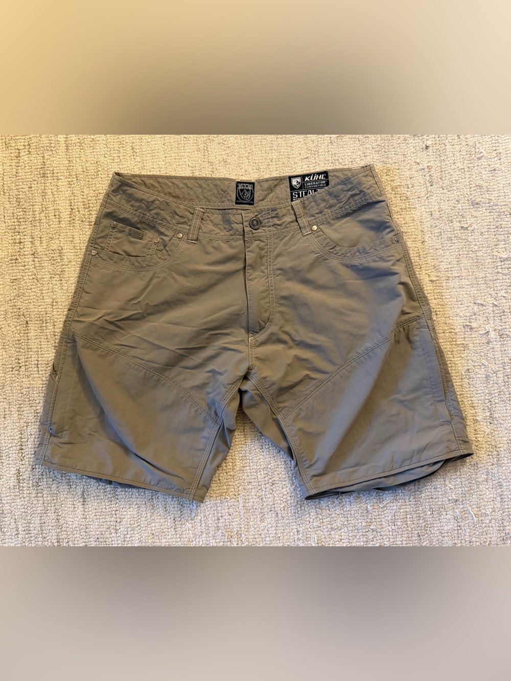 Kuhl Men’s Size 36x30 Liberator Convertible Stealth Nylon Shorts - Shorts Only